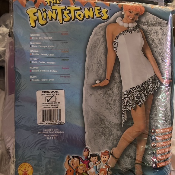 The Flinstones-Wilma costume! NEW! Young adults size xtra small-dress size 2-6 - Picture 2 of 4